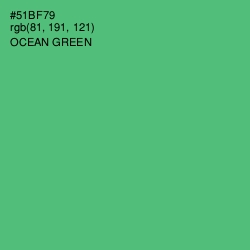 #51BF79 - Ocean Green Color Image