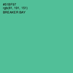 #51BF97 - Breaker Bay Color Image