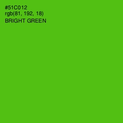 #51C012 - Bright Green Color Image