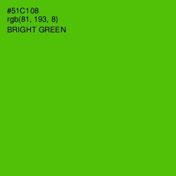 #51C108 - Bright Green Color Image