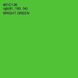 #51C136 - Bright Green Color Image