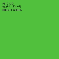 #51C13D - Bright Green Color Image