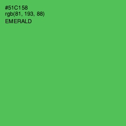 #51C158 - Emerald Color Image