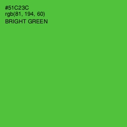 #51C23C - Bright Green Color Image