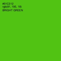 #51C312 - Bright Green Color Image
