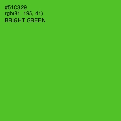 #51C329 - Bright Green Color Image