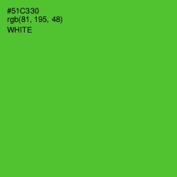 #51C330 - Bright Green Color Image