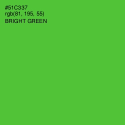 #51C337 - Bright Green Color Image