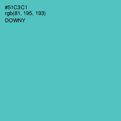 #51C3C1 - Downy Color Image