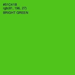 #51C41B - Bright Green Color Image