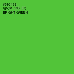 #51C439 - Bright Green Color Image