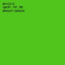 #51C51C - Bright Green Color Image