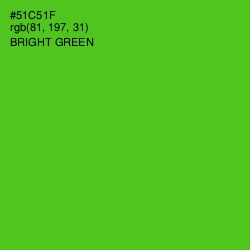 #51C51F - Bright Green Color Image