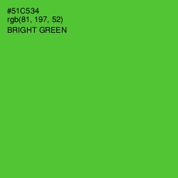 #51C534 - Bright Green Color Image