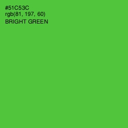 #51C53C - Bright Green Color Image