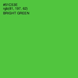 #51C53E - Bright Green Color Image