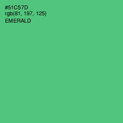 #51C57D - Emerald Color Image