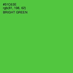 #51C63E - Bright Green Color Image