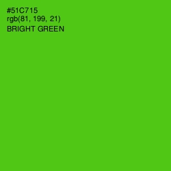 #51C715 - Bright Green Color Image