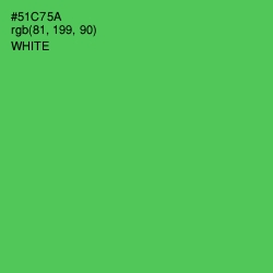 #51C75A - Emerald Color Image