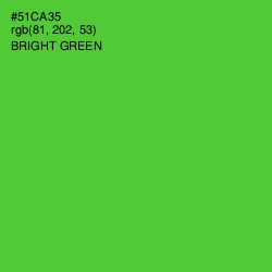 #51CA35 - Bright Green Color Image