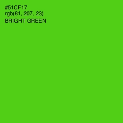 #51CF17 - Bright Green Color Image