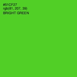 #51CF27 - Bright Green Color Image