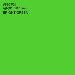 #51CF31 - Bright Green Color Image