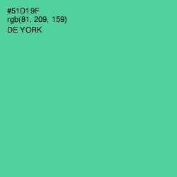 #51D19F - De York Color Image