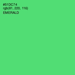 #51DC74 - Emerald Color Image