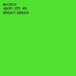 #51DF31 - Bright Green Color Image