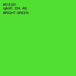 #51E031 - Bright Green Color Image