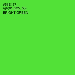 #51E137 - Bright Green Color Image