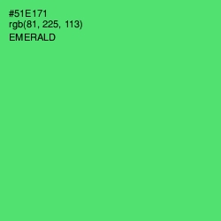 #51E171 - Emerald Color Image