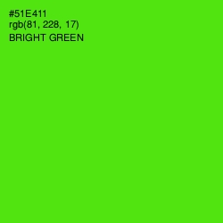 #51E411 - Bright Green Color Image