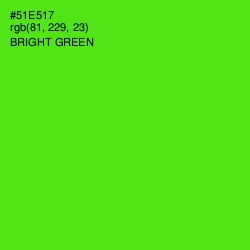 #51E517 - Bright Green Color Image