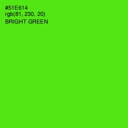 #51E614 - Bright Green Color Image