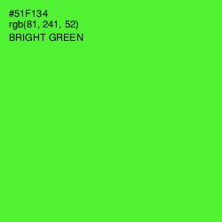 #51F134 - Bright Green Color Image