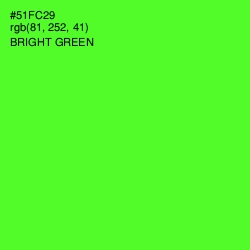 #51FC29 - Bright Green Color Image