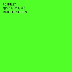 #51FE27 - Bright Green Color Image