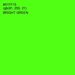 #51FF15 - Bright Green Color Image