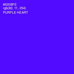 #520BFE - Purple Heart Color Image