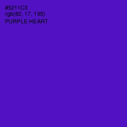 #5211C3 - Purple Heart Color Image