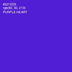 #521ED5 - Purple Heart Color Image