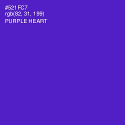 #521FC7 - Purple Heart Color Image