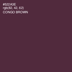 #522A3E - Congo Brown Color Image