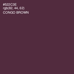 #522C3E - Congo Brown Color Image