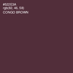 #522E3A - Congo Brown Color Image