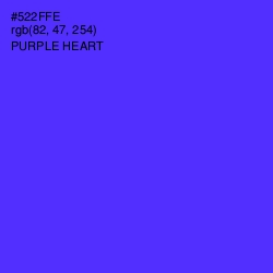 #522FFE - Purple Heart Color Image