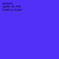 #5230F8 - Purple Heart Color Image